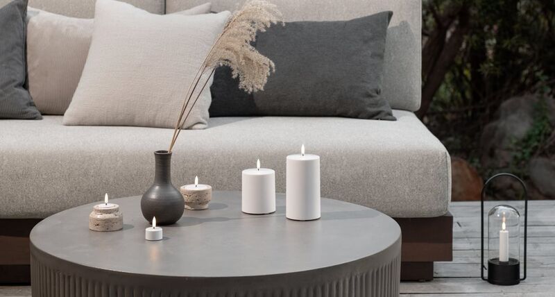 Outdoor led candle 15cm, white