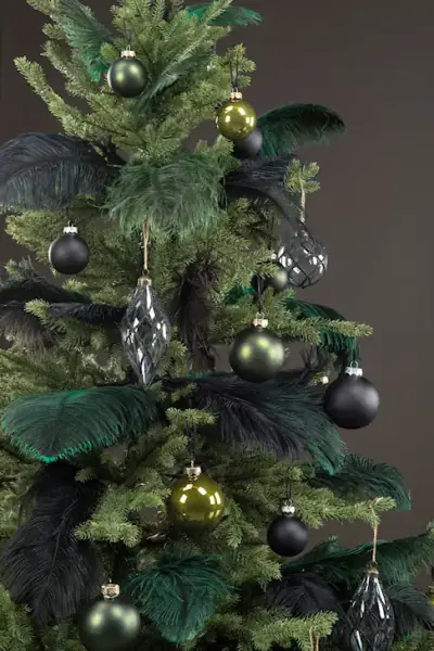 Ostrich Feather 40-45cm, Dark Green