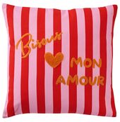 Cushion striped 45x45, bisous