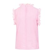 Top with ruffles, magenta