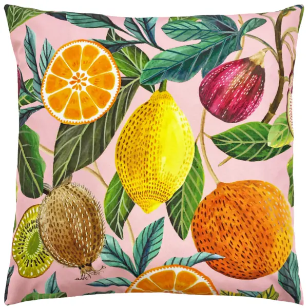 Citrus outdoor cushion 43x43, blush pink