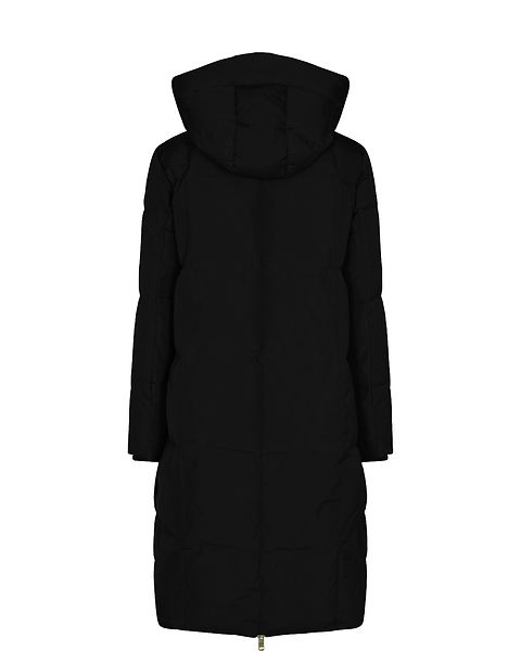 Nova square down coat, black