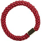 Fat hair ties, red