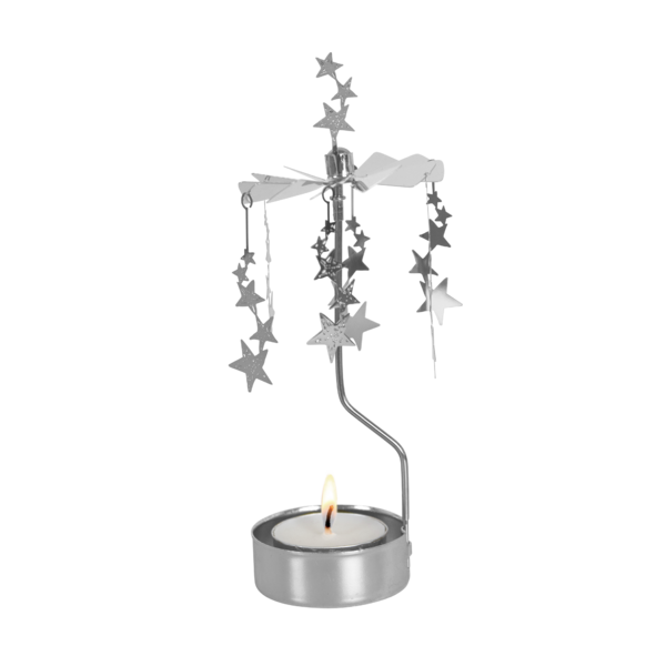 Angel chimes night sky, silver