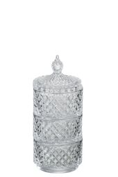 Glass jar 3 levels 20cm