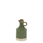 Jug with cork stopper, olive