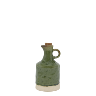 Jug with cork stopper, olive