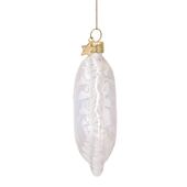Ornament opal pillow 6,5cm, white