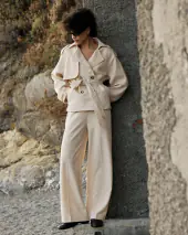 Vogue trench coat, sable