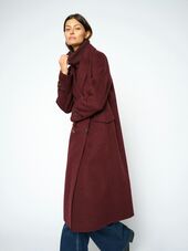 Alva loisa mock neck coat, port royale