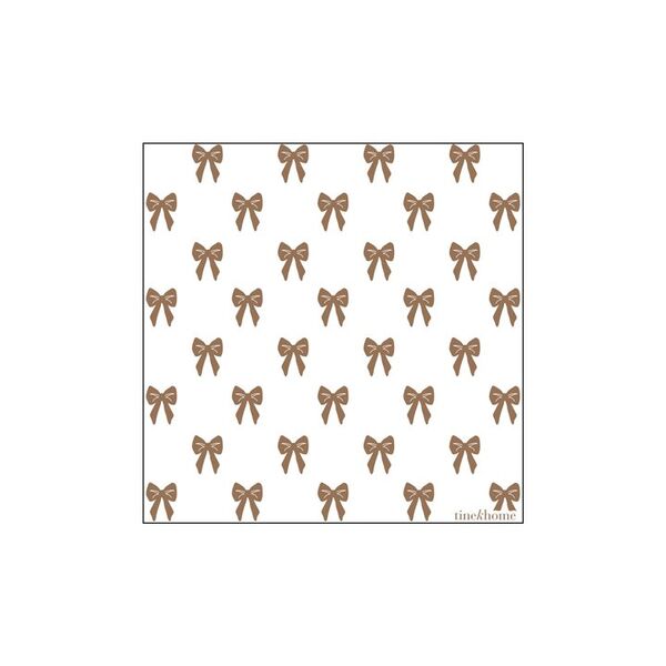 Bow paper napkins, caramel
