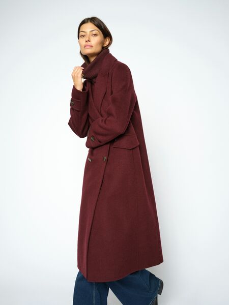 Alva loisa mock neck coat, port royale