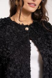 Floral jacket, black