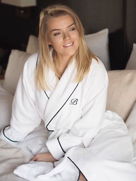 Portofino robe, white