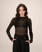 Shady blouse, noir