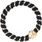 Fat hair tie with lion, black stripe