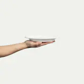 Bubbles plate 20x16cm, white