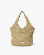 Crochet tote, coriander beige