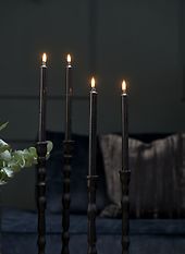 Dinner candles eco 4pcs, black