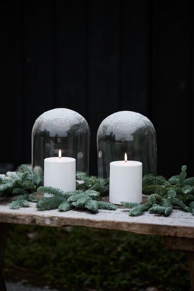 Outdoor led candle 7,8cm, white