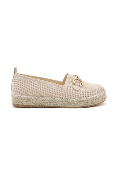 Espadrillo with buckle, beige
