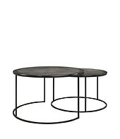 Amadeo coffee table set of 2, black