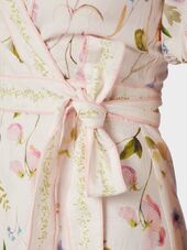 Clarine flower dress, off white