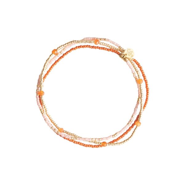 Welcome carnelian gold bracelet