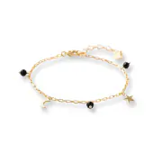 Charmed black onyx bracelet