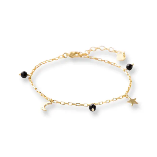 Charmed black onyx bracelet