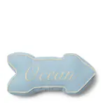 Beach sign box pillow