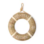 Rustic rattan lifebuoy
