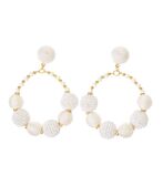 Korvakorut, white bobble