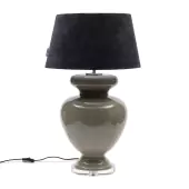 Vase table lamp, flax
