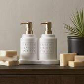 Fresh soap & lotion dispenser set
