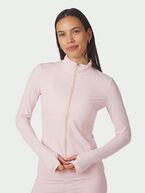 Nolana zip blouse, light pink