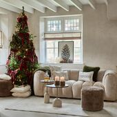 Velvet bow christmas tree decoration XL