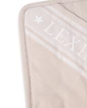 Icons cotton jacquard star pot holder, beige/white