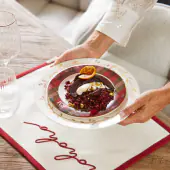 Classic tartan breakfast plate