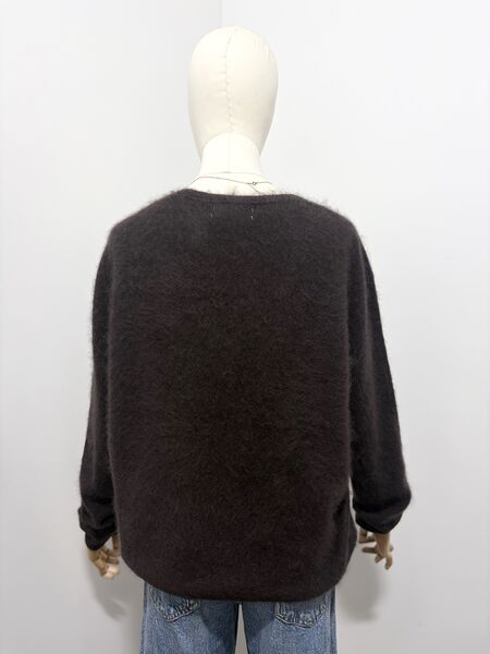 Cashmere blend cardigan, brown
