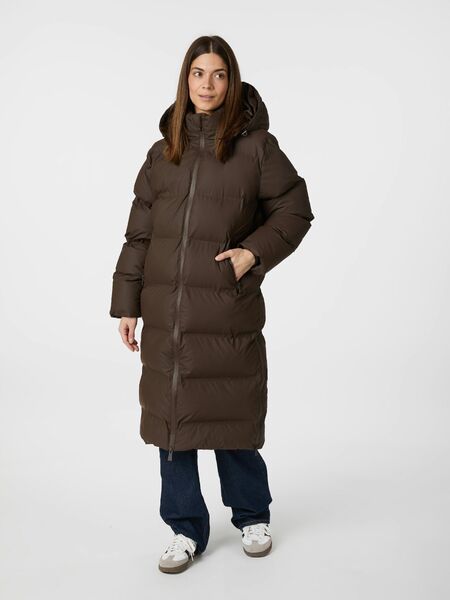 Viviana C puffer jacket, dark brown