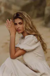 Astrid dress, sandshell