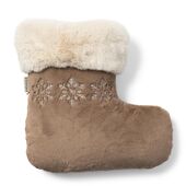 Christmas stocking faux fur box pillow