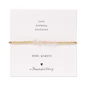 Essential rose quartz bracelet gold