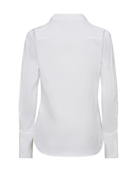 Sybel Satin Shirt, White