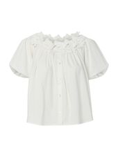 YASmanly offshoulder top, star white