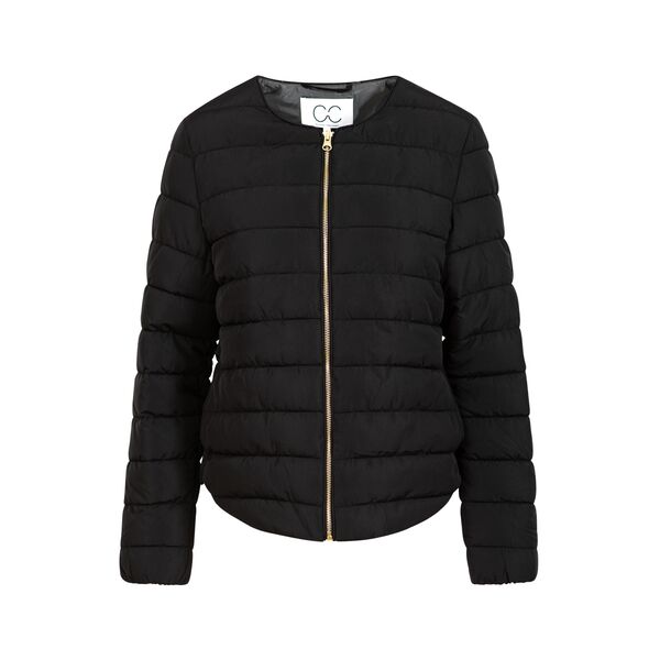 Asta quilted slim jacket, black