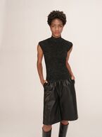 Talisman top, noir