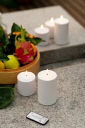 Outdoor led candle 7,8cm, white