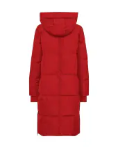 Nova square down coat, chinese red